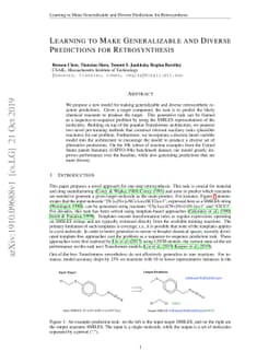 Learning to Make Generalizable and Diverse Predictions for
  Retrosynthesis
