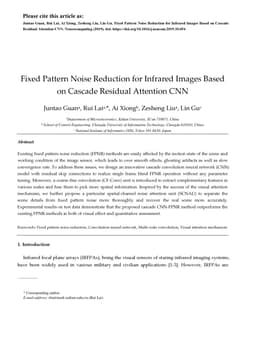 Fixed Pattern Noise Reduction for Infrared Images Based on Cascade
  Residual Attention CNN