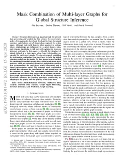 Mask Combination of Multi-layer Graphs for Global Structure Inference