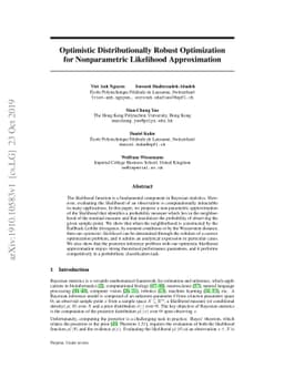 Optimistic Distributionally Robust Optimization for Nonparametric
  Likelihood Approximation