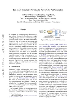 Pun-GAN: Generative Adversarial Network for Pun Generation