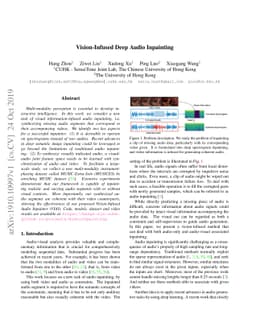 Vision-Infused Deep Audio Inpainting