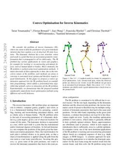 Convex Optimisation for Inverse Kinematics