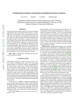 Supervised Encoding for Discrete Representation Learning