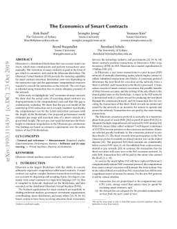 The Economics of Smart Contracts