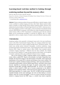 Learning-based real-time method to looking through scattering medium
  beyond the memory effect