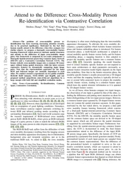 Attend to the Difference: Cross-Modality Person Re-identification via
  Contrastive Correlation
