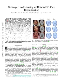 Self-supervised Learning of Detailed 3D Face Reconstruction