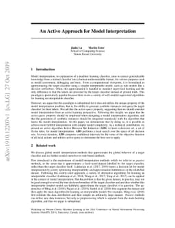 An Active Approach for Model Interpretation
