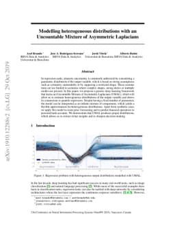 Modelling heterogeneous distributions with an Uncountable Mixture of
  Asymmetric Laplacians