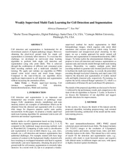 Weakly Supervised Multi-Task Learning for Cell Detection and
  Segmentation