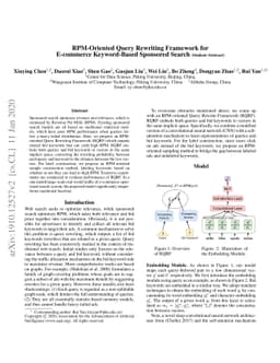 RPM-Oriented Query Rewriting Framework for E-commerce Keyword-Based
  Sponsored Search