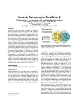 Human-AI Co-Learning for Data-Driven AI