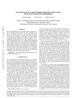 Accurate and Scalable Version Identification Using Musically-Motivated
  Embeddings