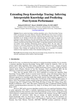 Extending Deep Knowledge Tracing: Inferring Interpretable Knowledge and
  Predicting Post-System Performance