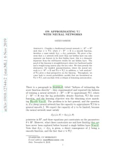 On approximating $\nabla f$ with neural networks