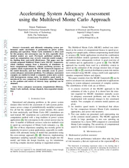 Accelerating System Adequacy Assessment using the Multilevel Monte Carlo
  Approach