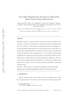 Deep Multi-Magnification Networks for Multi-Class Breast Cancer Image
  Segmentation