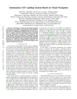 Autonomous UAV Landing System Based on Visual Navigation
