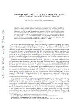 Improved spectral convergence rates for graph Laplacians on
  epsilon-graphs and k-NN graphs