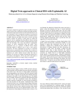 Digital Twin approach to Clinical DSS with Explainable AI