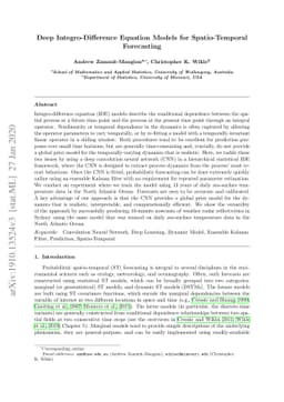 Deep Integro-Difference Equation Models for Spatio-Temporal Forecasting