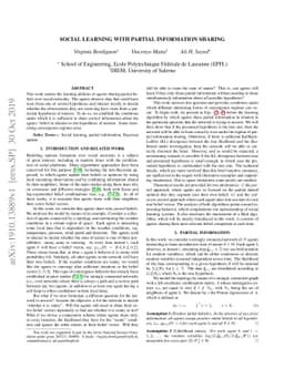 Social Learning with Partial Information Sharing