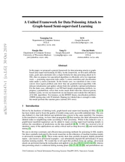A Unified Framework for Data Poisoning Attack to Graph-based
  Semi-supervised Learning
