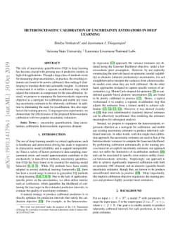 Heteroscedastic Calibration of Uncertainty Estimators in Deep Learning