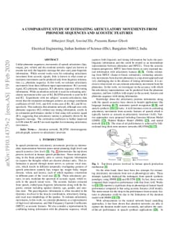 A comparative study of estimating articulatory movements from phoneme
  sequences and acoustic features