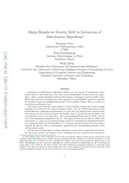 Sharp Bounds for Genetic Drift in Estimation of Distribution Algorithms