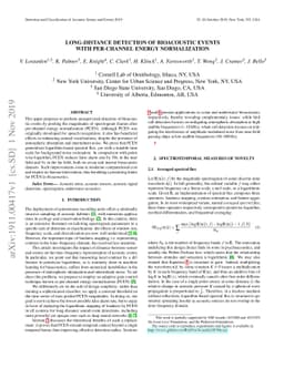 Long-distance Detection of Bioacoustic Events with Per-channel Energy
  Normalization