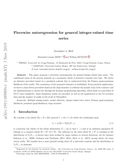 Piecewise autoregression for general integer-valued time series