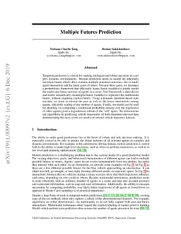 Multiple Futures Prediction