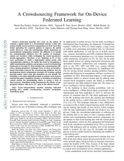 A Crowdsourcing Framework for On-Device Federated Learning