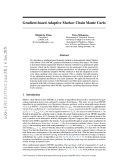 Gradient-based Adaptive Markov Chain Monte Carlo