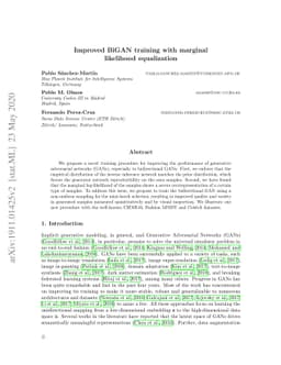 Improved BiGAN training with marginal likelihood equalization