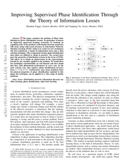 Improving Supervised Phase Identification Through the Theory of
  Information Losses