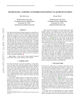 OtoMechanic: Auditory Automobile Diagnostics via Query-by-Example