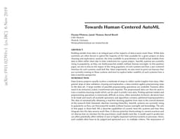 Towards Human Centered AutoML