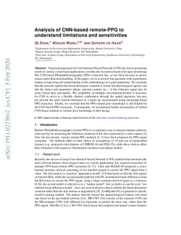 Analysis of CNN-based remote-PPG to understand limitations and
  sensitivities