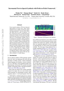 Incremental Text-to-Speech Synthesis with Prefix-to-Prefix Framework