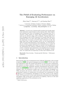 The Pitfall of Evaluating Performance on Emerging AI Accelerators