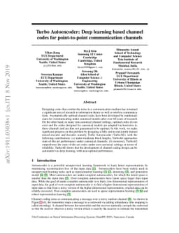 Turbo Autoencoder: Deep learning based channel codes for point-to-point
  communication channels