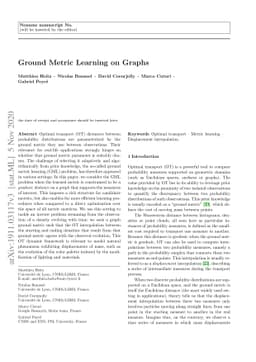 Ground Metric Learning on Graphs
