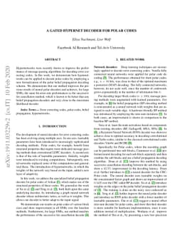 A Gated Hypernet Decoder for Polar Codes