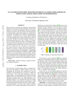 An "augmentation-free" rotation invariant classification scheme on
  point-cloud and its application to neuroimaging