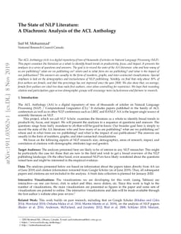 The State of NLP Literature: A Diachronic Analysis of the ACL Anthology