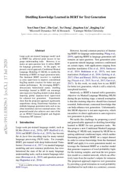 Distilling Knowledge Learned in BERT for Text Generation