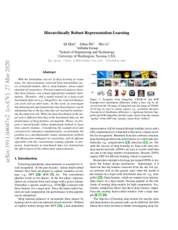 Hierarchically Robust Representation Learning